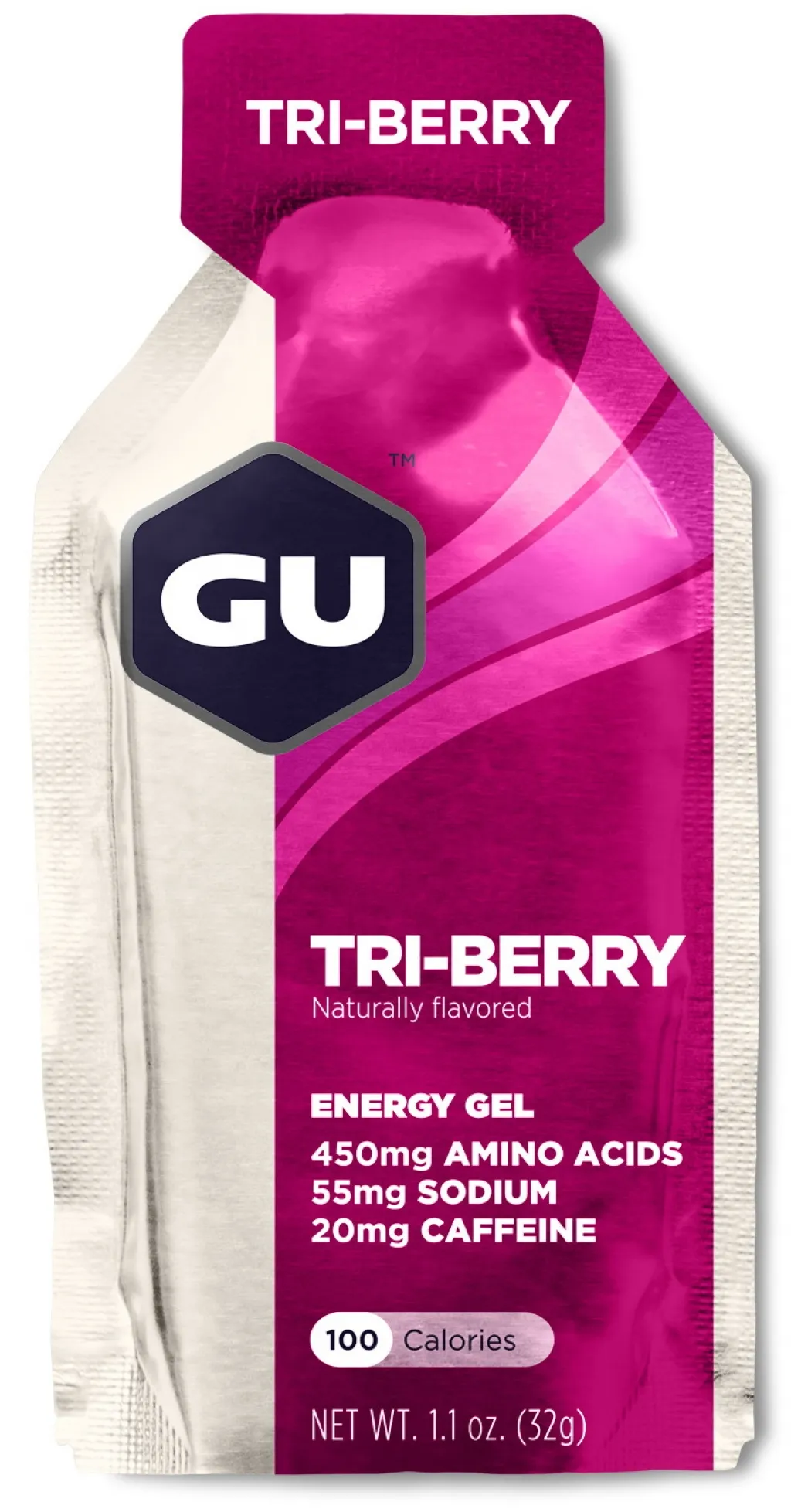 Гель энергетический GU Energy Tri-Berry, 32 г (20 мг кофеина)