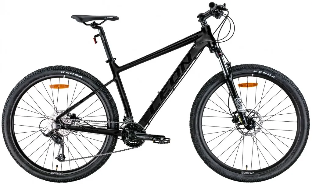 Велосипед 27.5" Leon XC-70 AM HDD (2022) серый с черным (м)