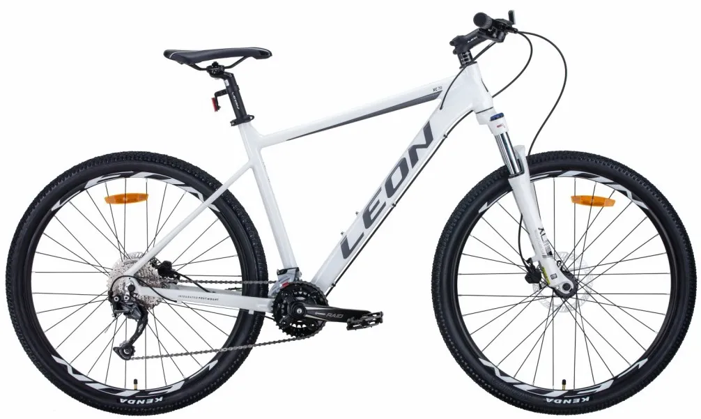 Велосипед 27.5" Leon XC-70 AM (2021) бело-серый с черным