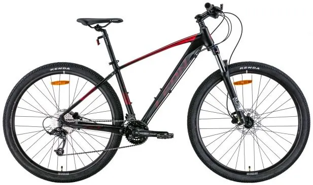 Велосипед 29" Leon TN-70 AM HDD (2022) черный с красным (м)
