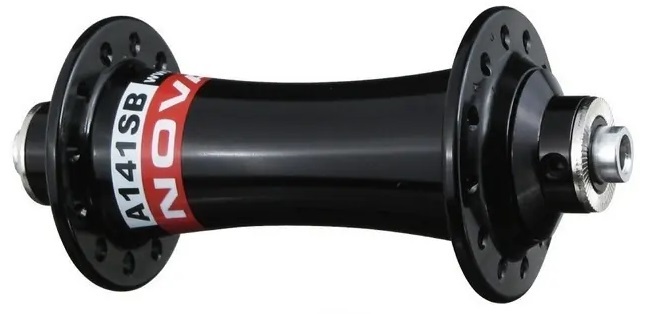 Втулка передня NOVATEC A141SB 36H QR 108mm під ексцентрик алюм. black Втулка передня NOVATEC A141SB 36H QR 108mm під ексцентрик алюм. black