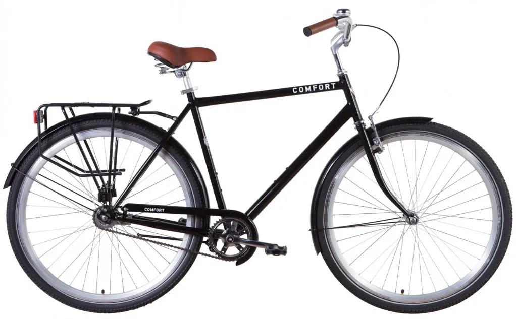 Велосипед 28" Dorozhnik COMFORT MALE (2021) чорний