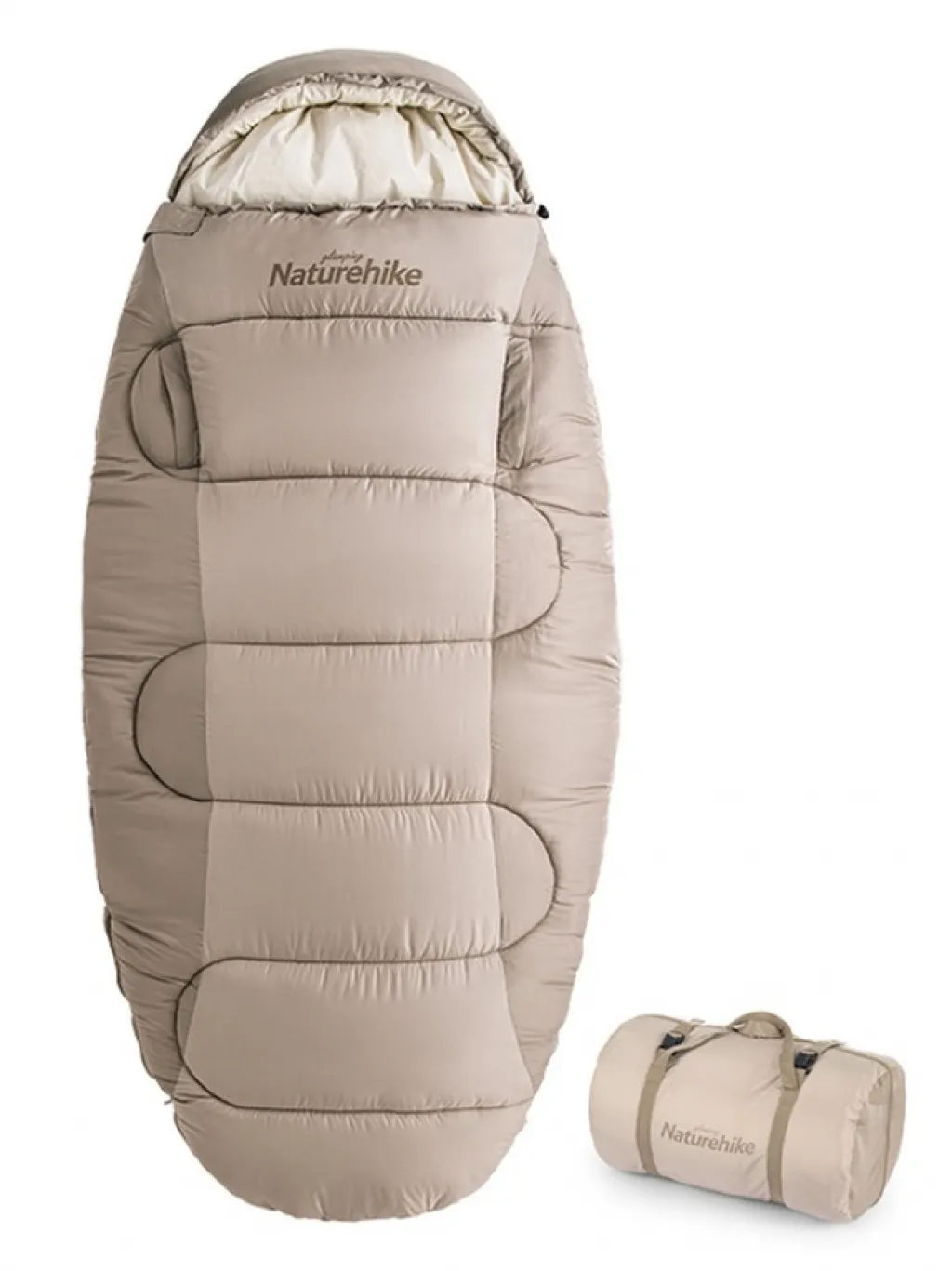 Спальный мешок Naturehike PS300 CNK2350WS026 (4°C) 220 см, beige