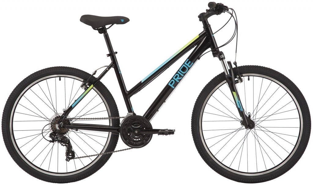 Велосипед 26" Pride Stella 6.1 (2020) black/torq Велосипед 26" Pride Stella 6.1 (2020) black/torq