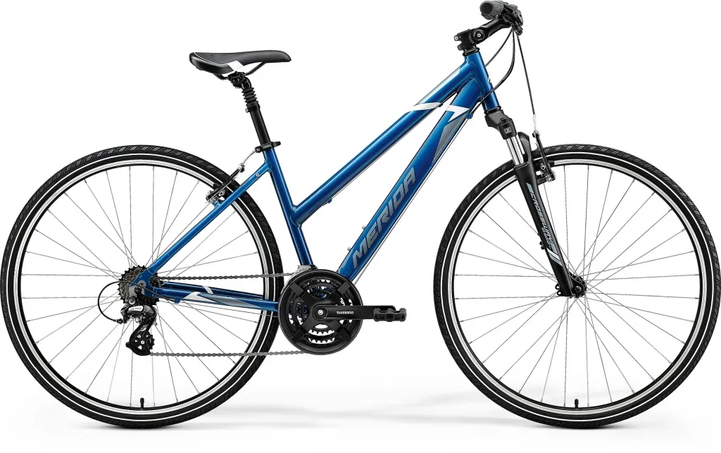 Велосипед 28" Merida CROSSWAY 10-V L (2021) blue(steel blue/white)