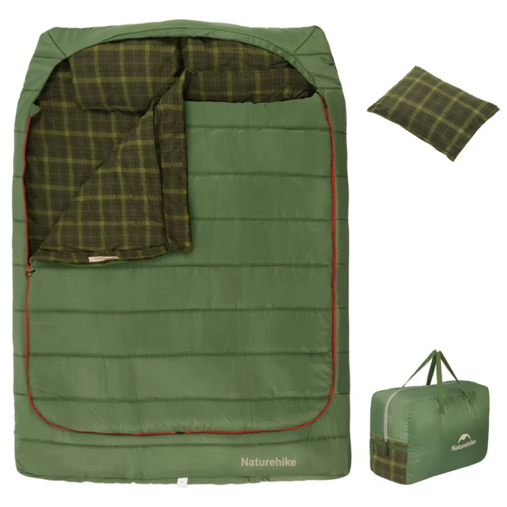 Спальный мешок Naturehike CNK2350WS019 (6°C) 220 см, green