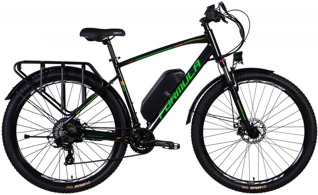 Велосипед 29" Formula eCURSOR man DD CS 48B 12.5А*г 500Вт (2025) черно-зеленый