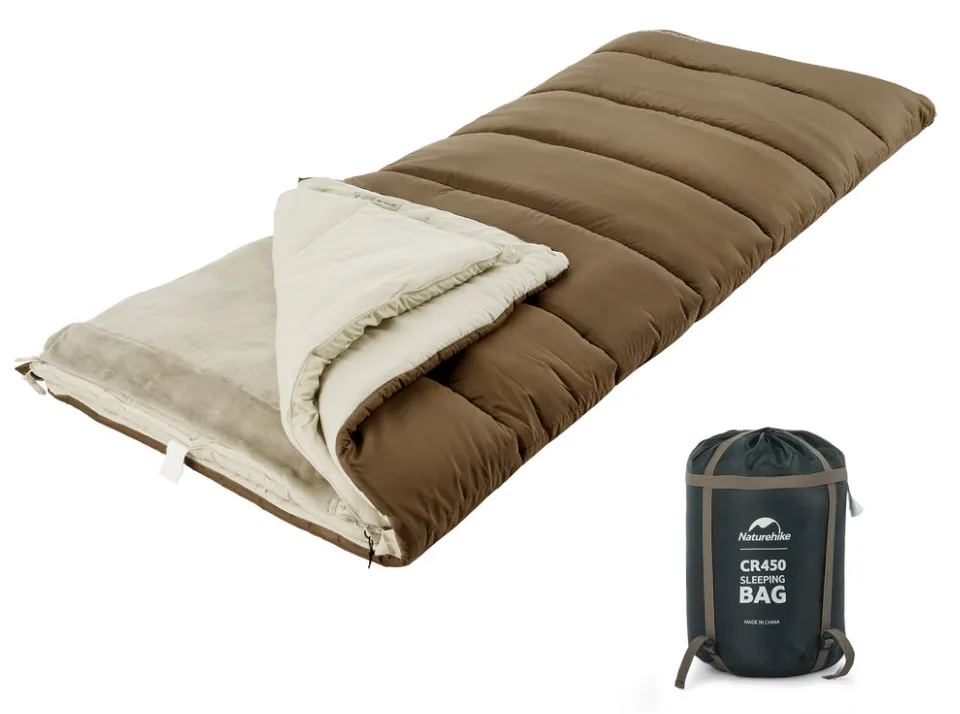 Спальный мешок Naturehike CR450 CNH22SD011 (13/7°C) 210 см, brown