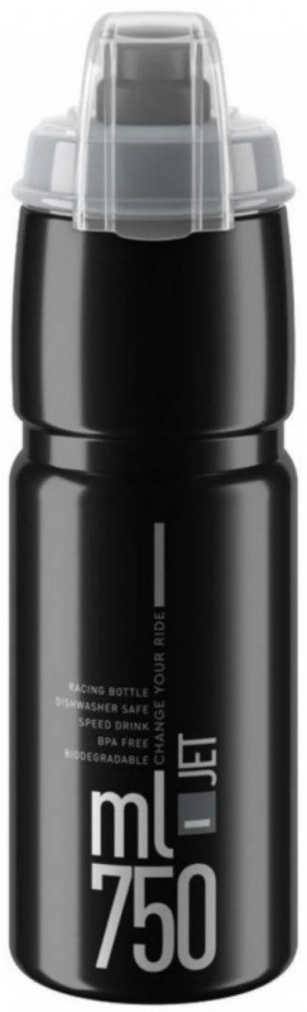 Фляга ELITE Jet Plus, 750ml, black/grey