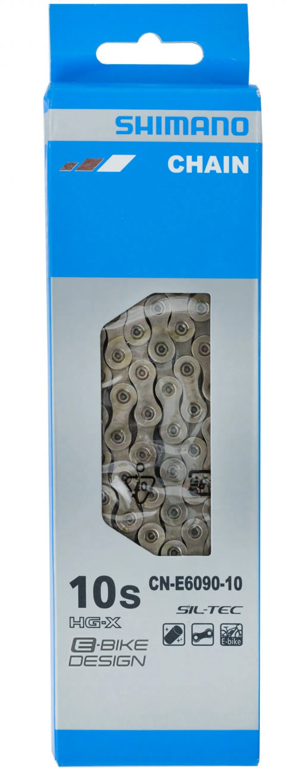 Цепь Shimano STEPS CN-E6090 SIL-TEC 10-speed 118 links