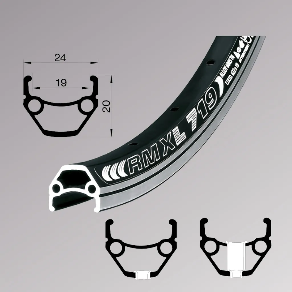 Обод 28'' Remerx DRAGON LINE RX 719 (622x19 mm) V-Br 36H AV grey
