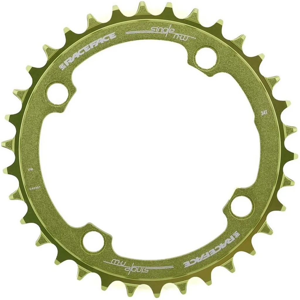 Звезда Race Face Chainring Narrow Wide, 104, 34T, green