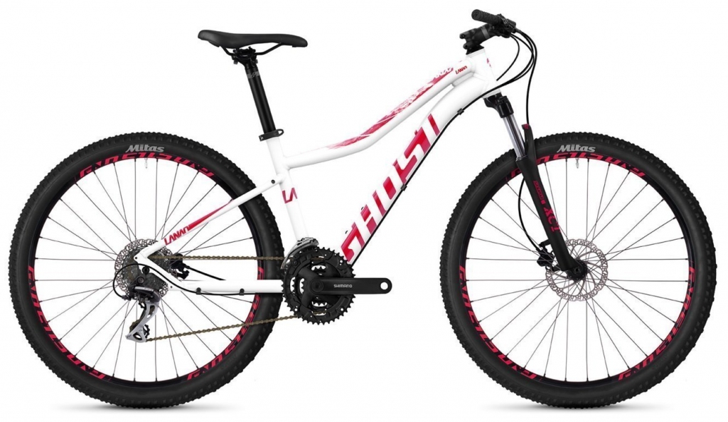 Велосипед 27.5" Ghost Lanao 2.7 star white / ruby pink Велосипед 27.5" Ghost Lanao 2.7 star white / ruby pink