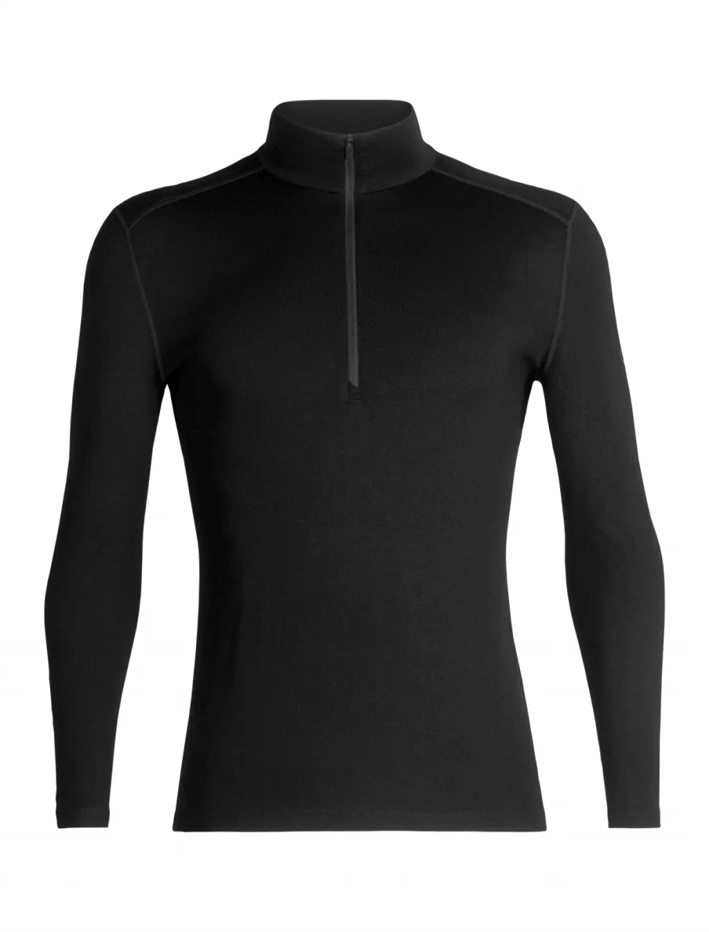 Термофутболка з довгим рукавом ICEBREAKER Men Merino 260 Tech LS Half Zip black