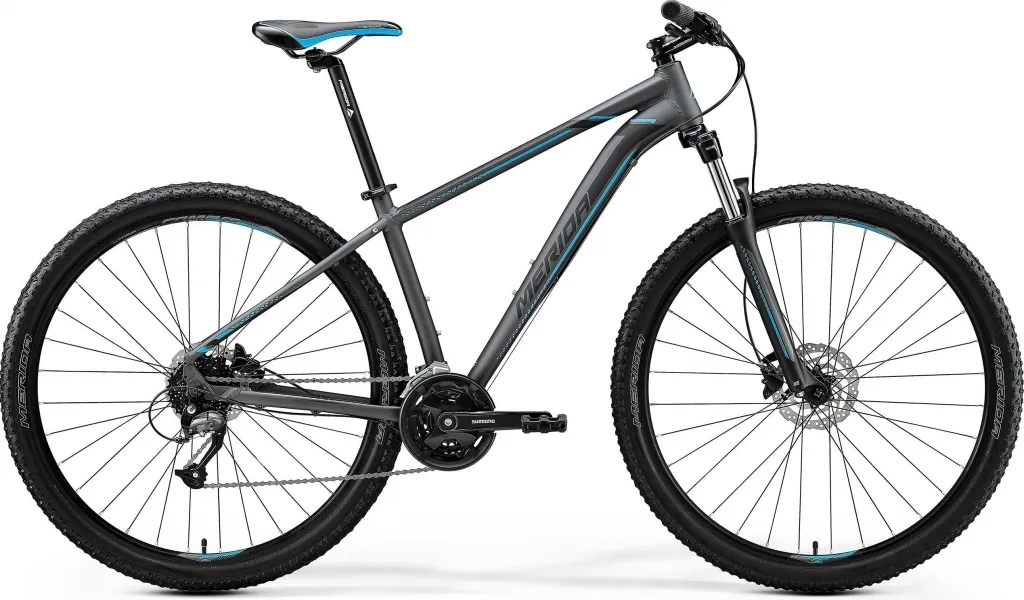 Велосипед 29" Merida BIG.NINE 40 (2020) matt dark silver(blue/blk)
