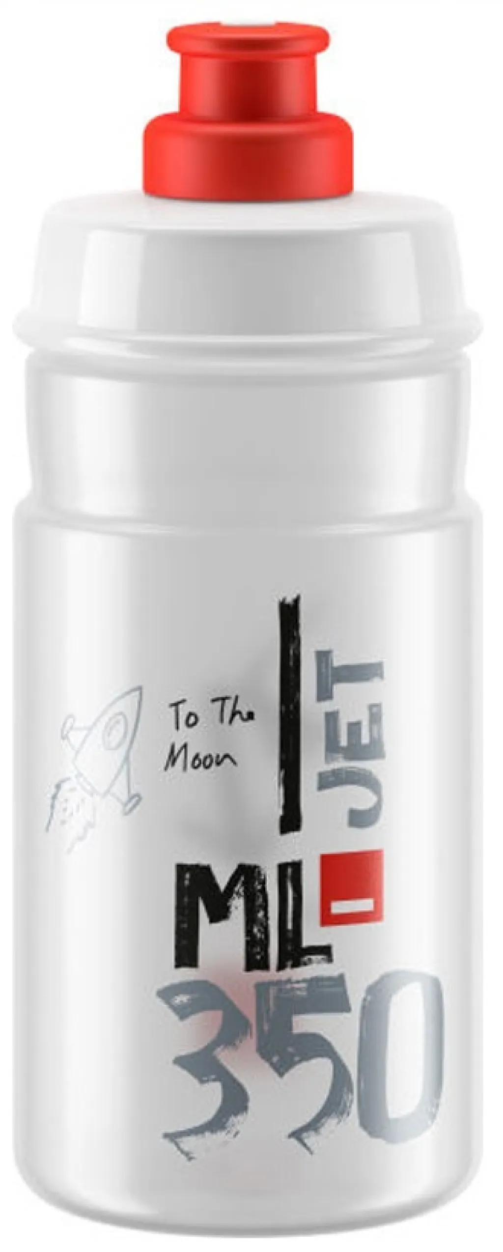 Фляга ELITE Jet, 350ml, clear/grey logo