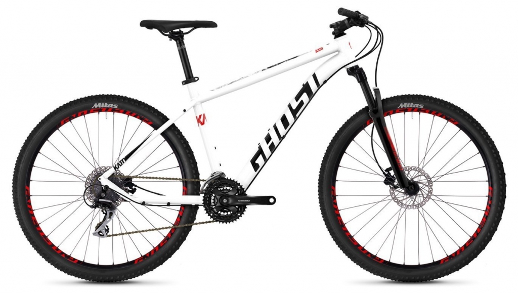 Велосипед 27.5" Ghost Kato 3.7 star white / night black / fiery red Велосипед 27.5" Ghost Kato 3.7 star white / night black / fiery red