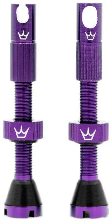 Ніпелі для безкамерки Peaty's x Chris King Tubeless Valves 42mm violet