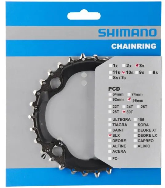 Зірка шатунів Shimano FC-M672 SLX, 30 зуб.