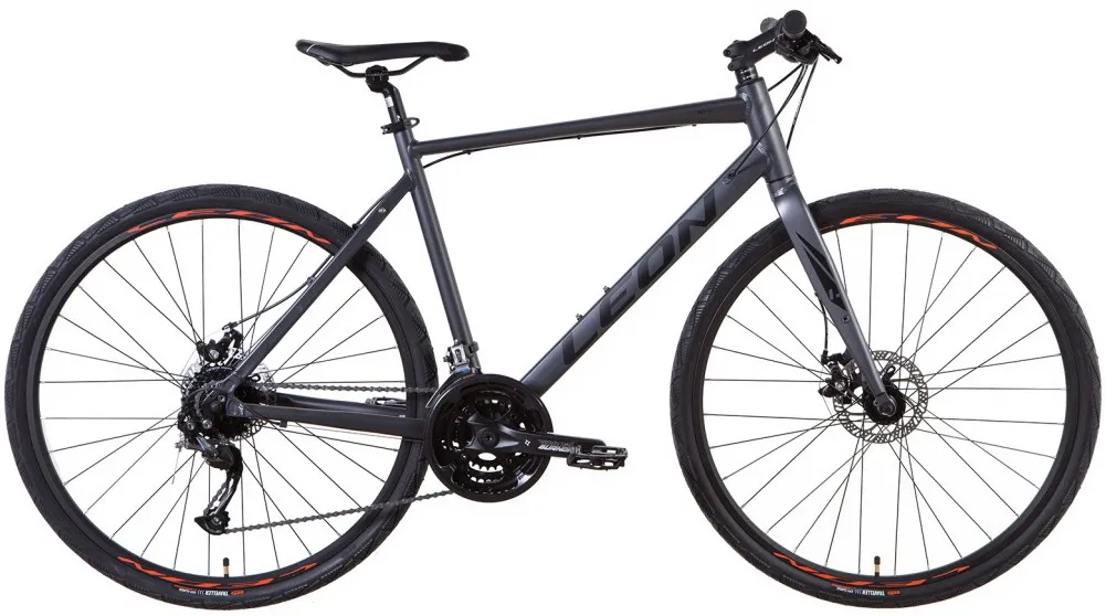 Велосипед 28" Leon HD-80 DD (2021) графітово-чорний (м)
