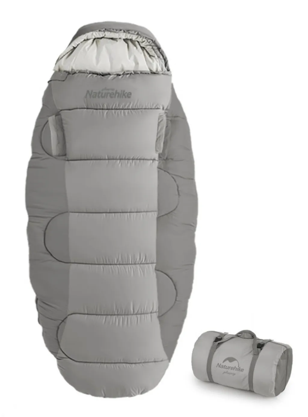 Спальний мішок Naturehike PS300 CNK2350WS026 (4°C) 220 см, grey