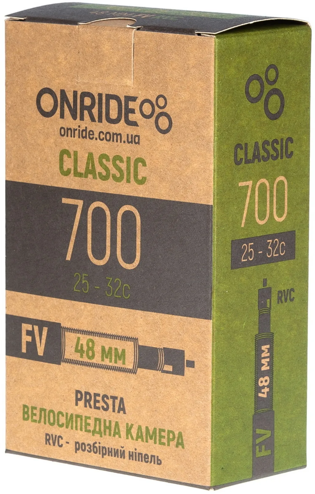 Камера ONRIDE Classic 700x25/32C FV 48 RVC