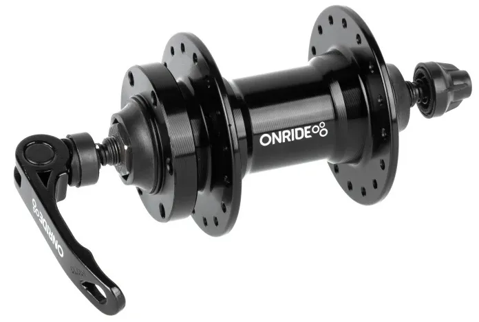 Втулка передняя ONRIDE Hub 20F, 32H, QR 100mm, disc 6 bolt, black Втулка передняя ONRIDE Hub 20F, 32H, QR 100mm, disc 6 bolt, black