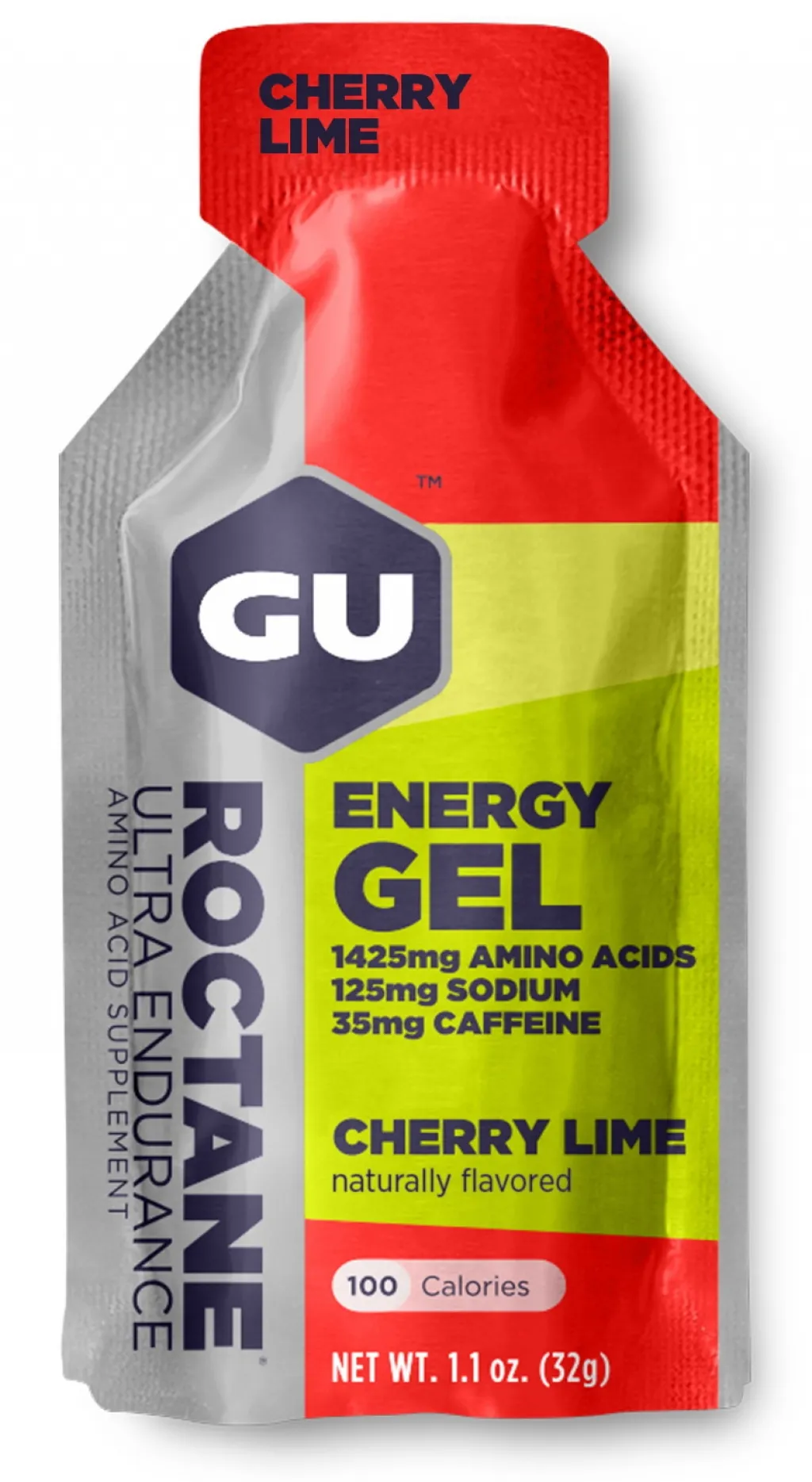 Гель энергетический GU Energy ROCTANE Ultra Endurance Cherry Lime, 32 г (35 мг кофеина)