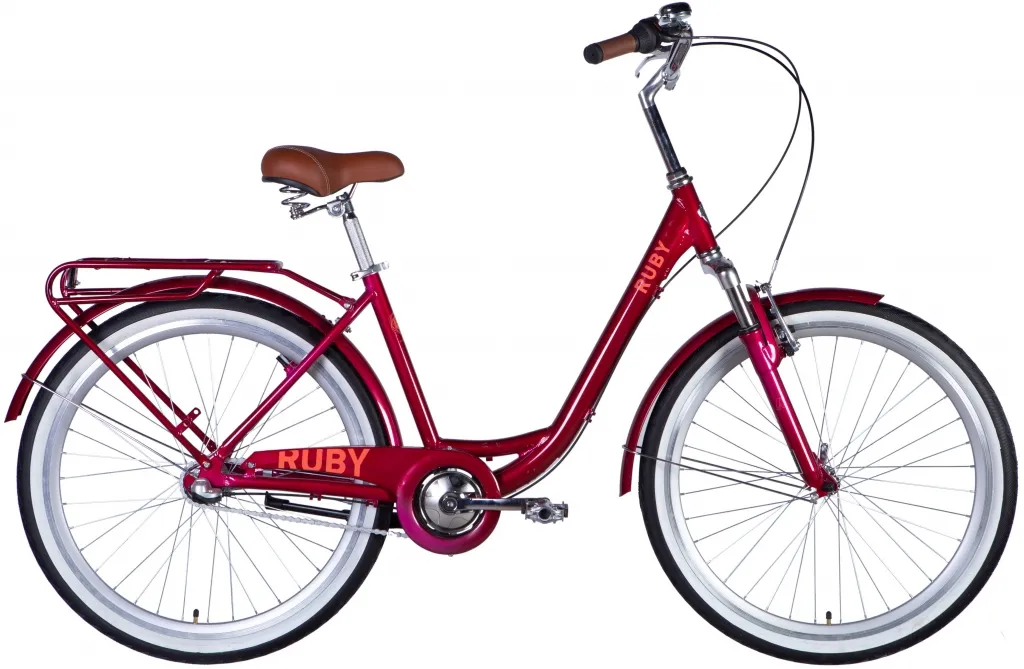 Велосипед 26" Dorozhnik RUBY PH (2025) бордовий