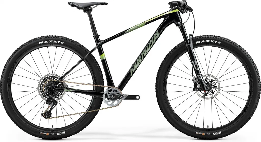 Велосипед 29" Merida BIG.NINE 8000 (2020) ud+transparent green(green)