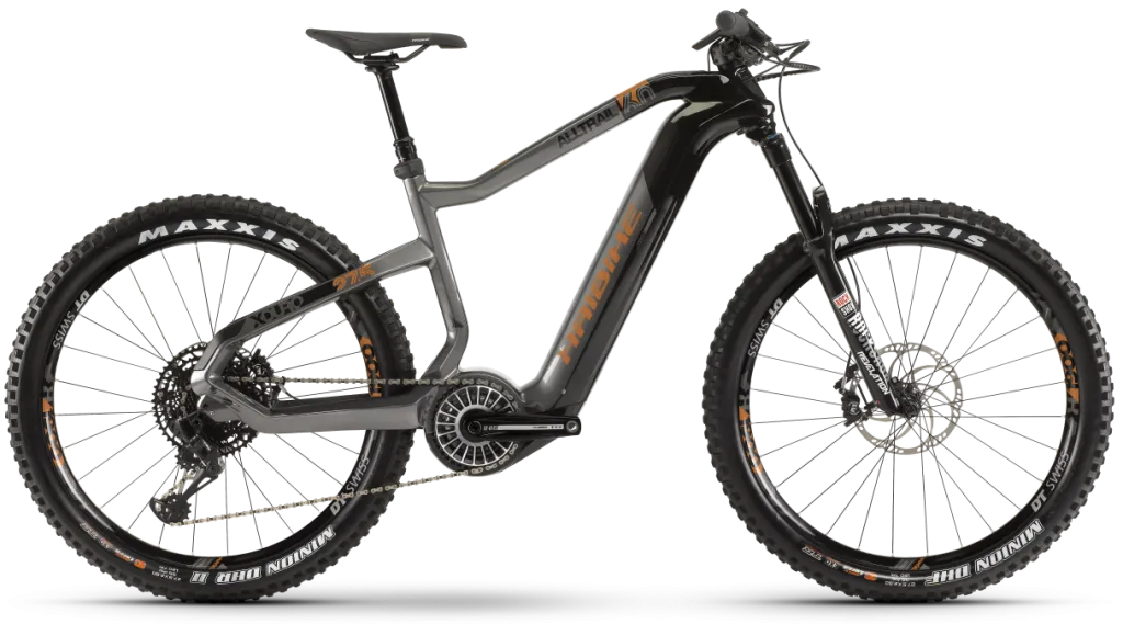 Электровелосипед 27.5" Haibike XDURO AllTrail 6.0 Carbon FLYON 630Wh (2020) сіро-чорний
