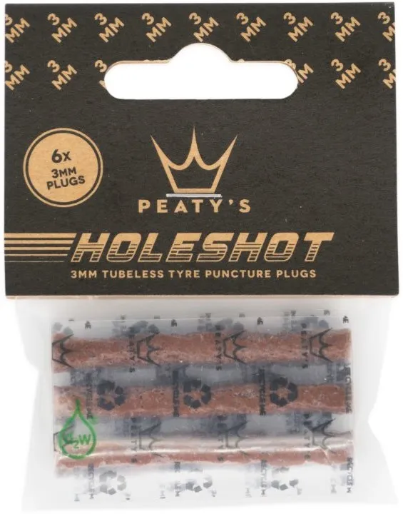 Жгут для бескамерки Peaty's Holeshot Tubeless Puncture Plugger Refill Pack 6x 3mm