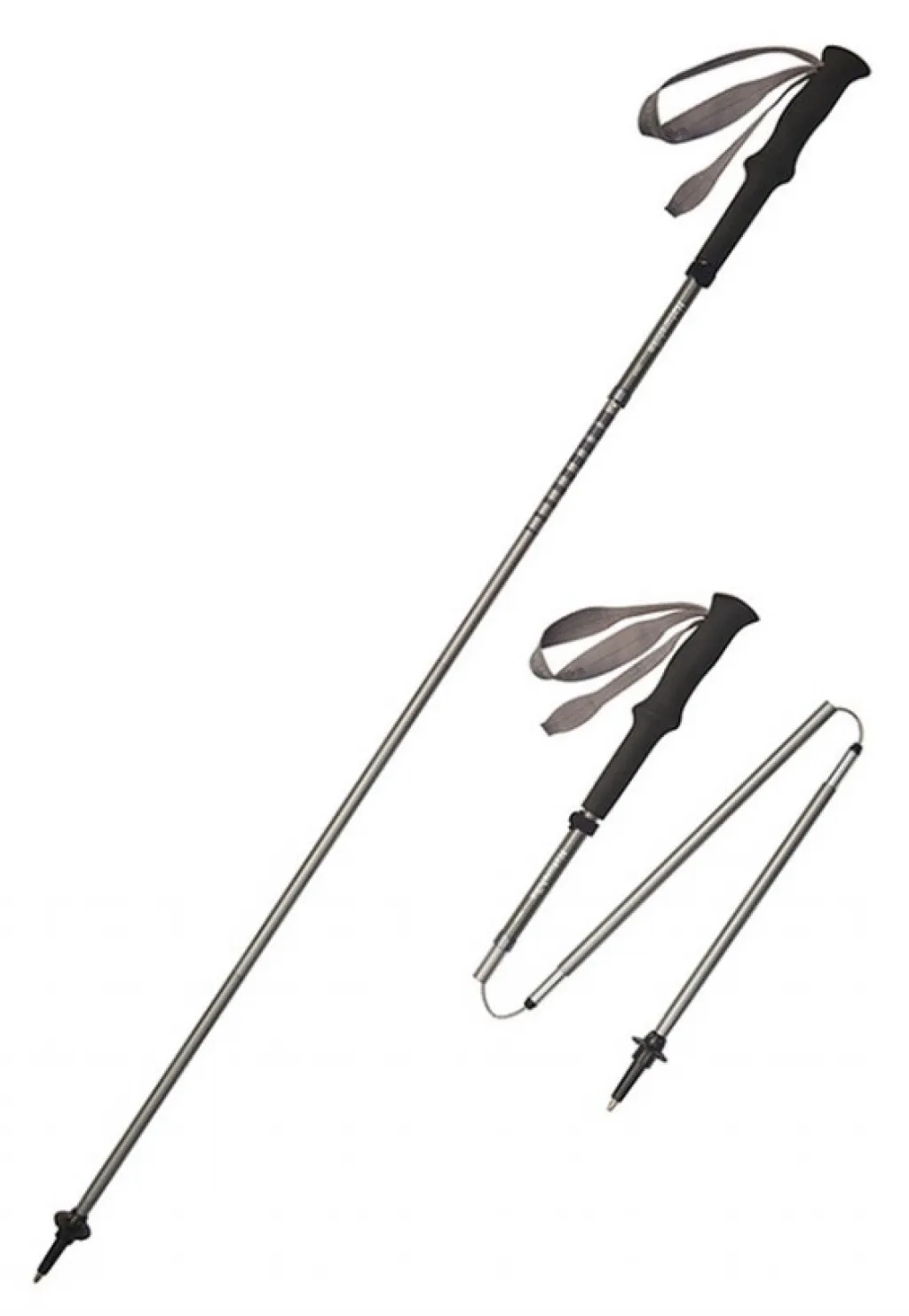 Треккинговая палка 4-секционная Naturehike CNK2450DS016, 120 см, grey