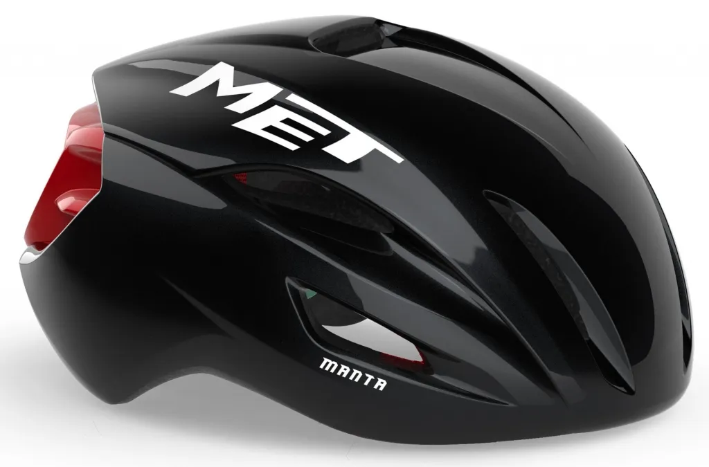 Шолом MET MANTA (MIPS) black red/glossy