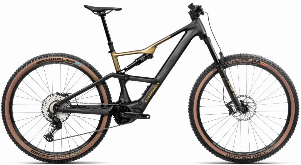 Велосипед 29" Orbea RISE SL H20 (2025) diamond black/splash olive green matt
