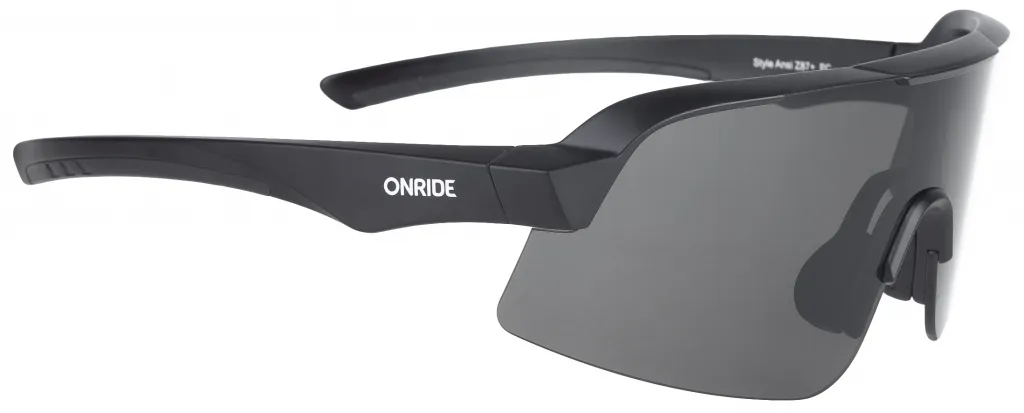 Очки ONRIDE Style матово черные с линзами дымчатые (17%)