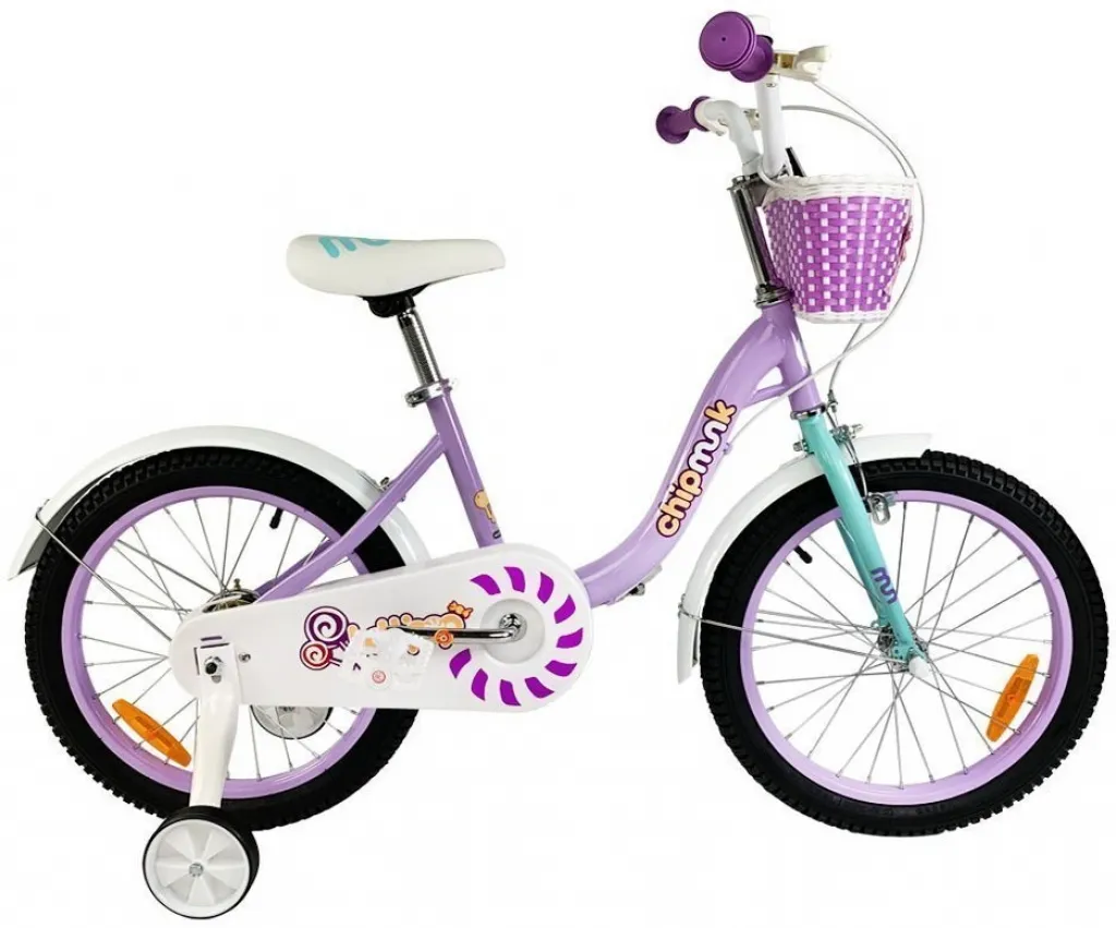 Велосипед 14" RoyalBaby Chipmunk MM Girls 14 (OFFICIAL UA) фиолетовый
