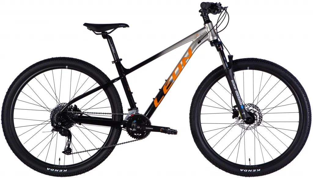 Велосипед 27,5" Leon XC 80 HDD (2025) серый с черным Велосипед 27,5" Leon XC 80 HDD (2025) серый с черным