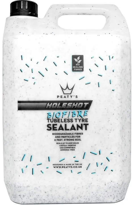 Герметик бескамерный Peaty's Holeshot BioFibre Tubeless Tyre Sealant 5L