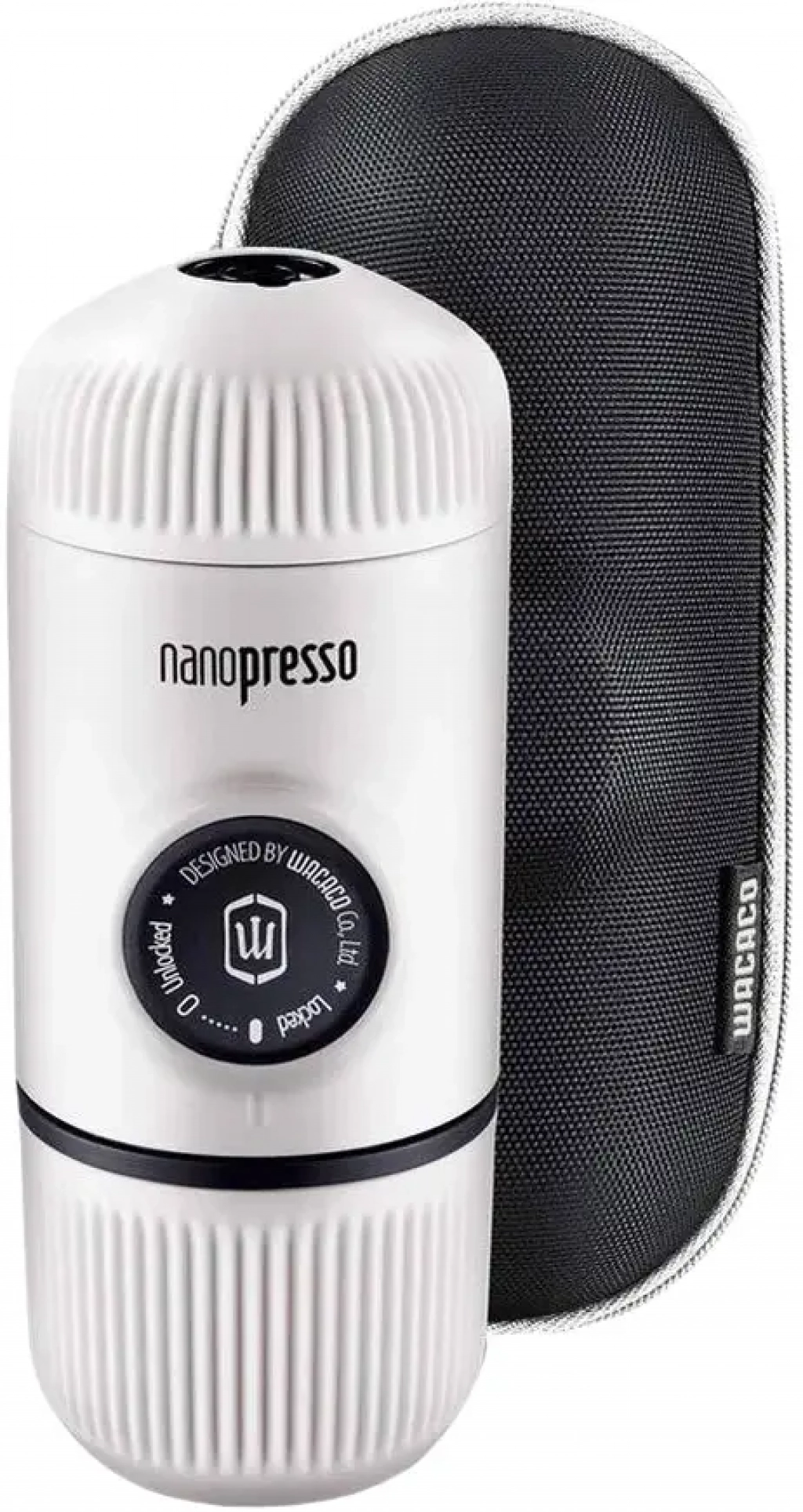 Портативна еспресо-кавоварка Wacaco Nanopresso з чохлом, white