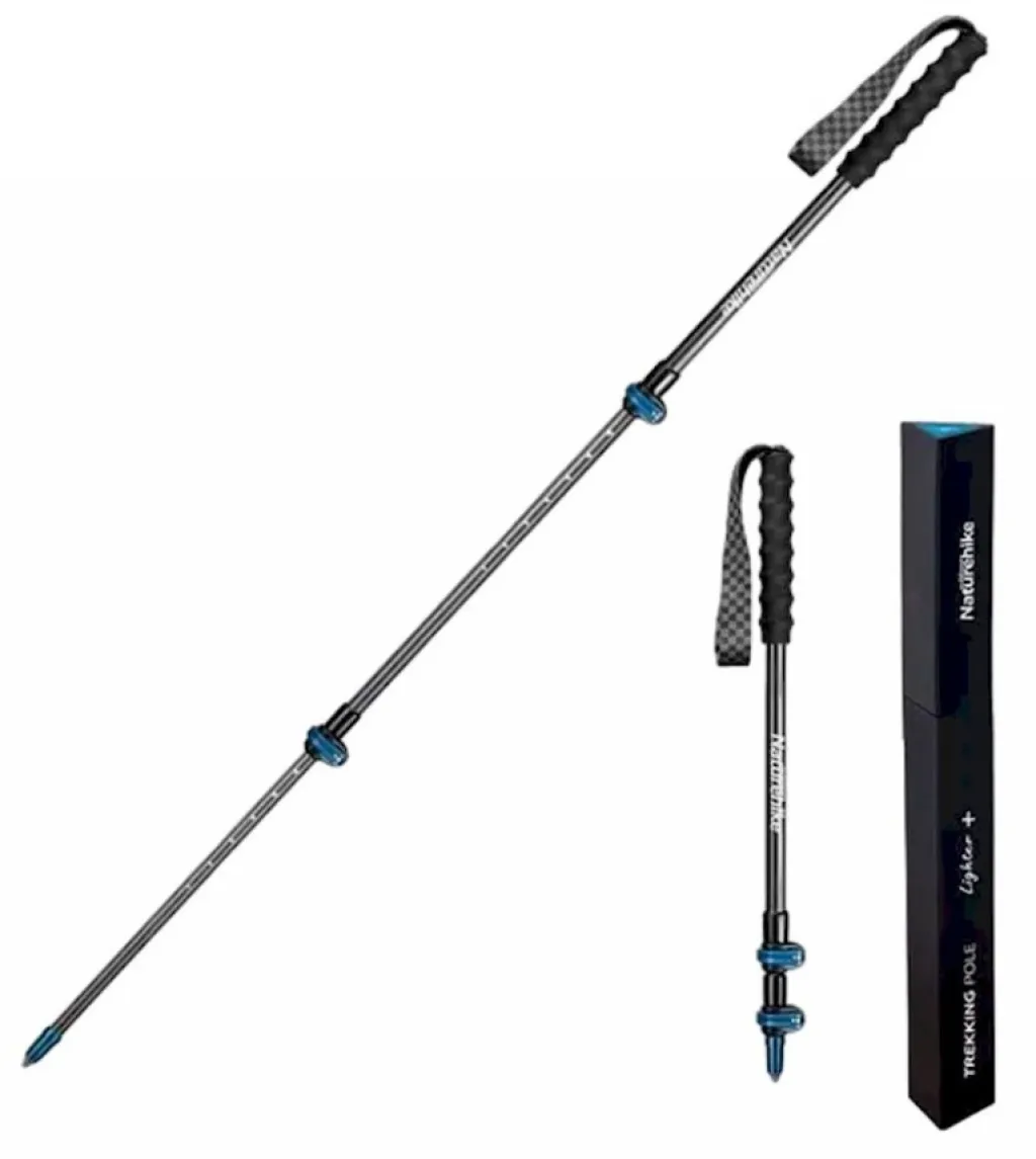 Треккинговая палка 3-секционная Naturehike ST10 NH19S010-T, 130 см, blue