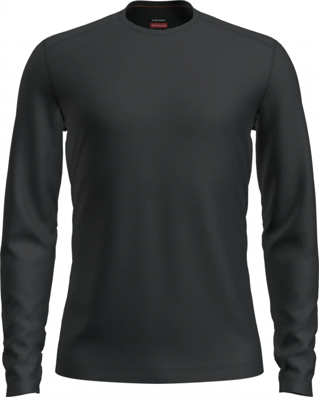 Термофутболка з довгим рукавом ICEBREAKER Men Merino 260 Tech LS Crewe black