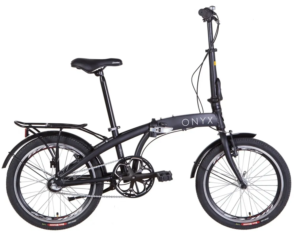 Велосипед 20" Dorozhnik ONYX планет. (2022) чорний (м) з багажником та крилами