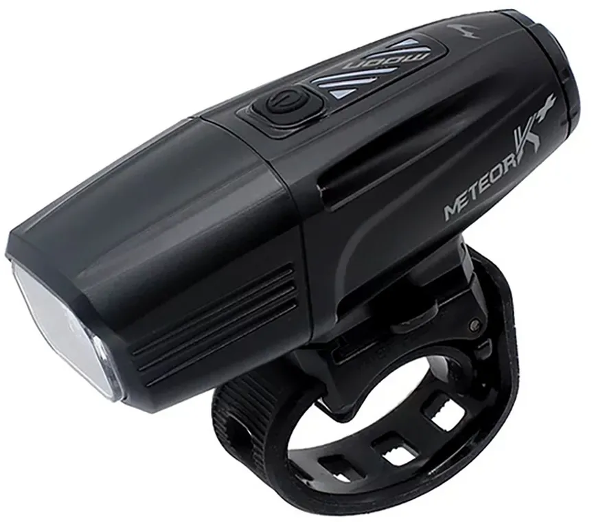 Фара Moon Meteor-K Plus 350 люмен, встроенный аккум, USB-MICRO кабель, черная