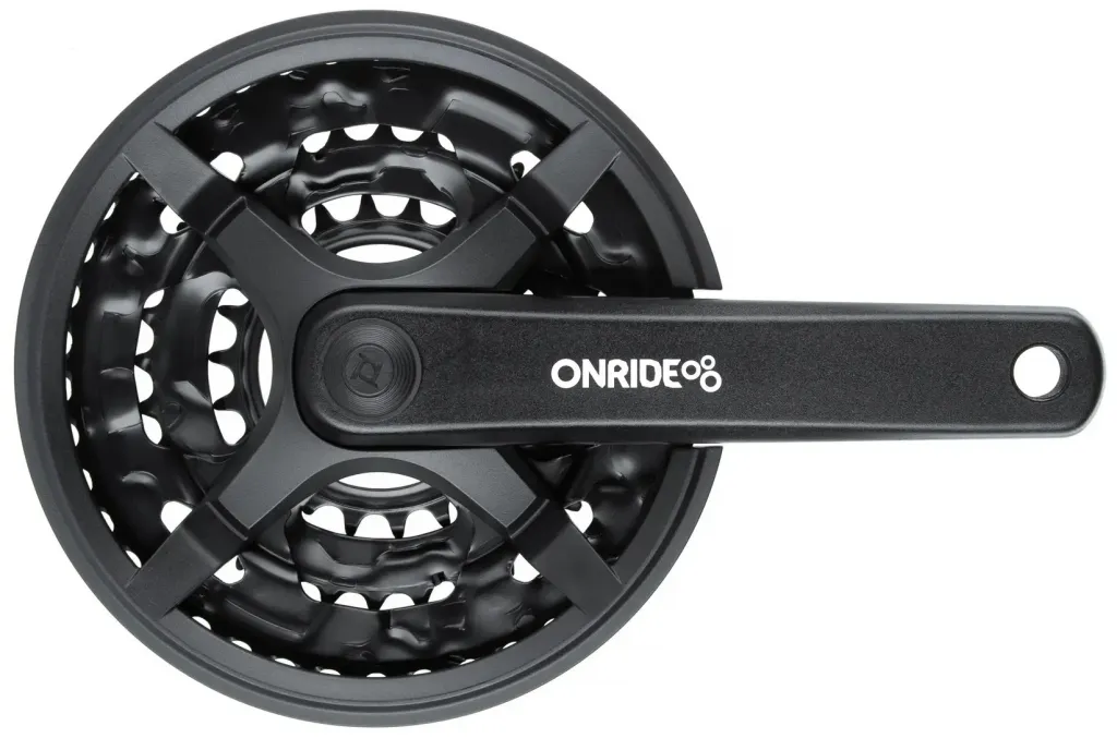 Шатуни Onride Trio 830P, 22/32/42T, під квадрат, L170мм, black