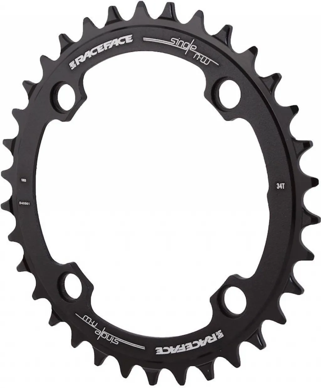 Звезда Race Face Chainring, Narrow Wide, 104x38, black, 10-12s