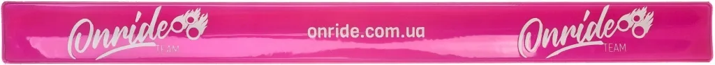 Светоотражающая полоска ONRIDE Тим 3х34см розовая