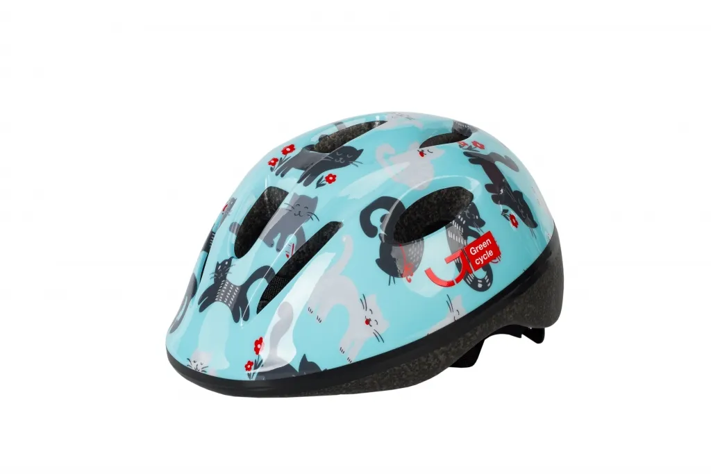 Шлем детский Green Cycle Kitty мятный