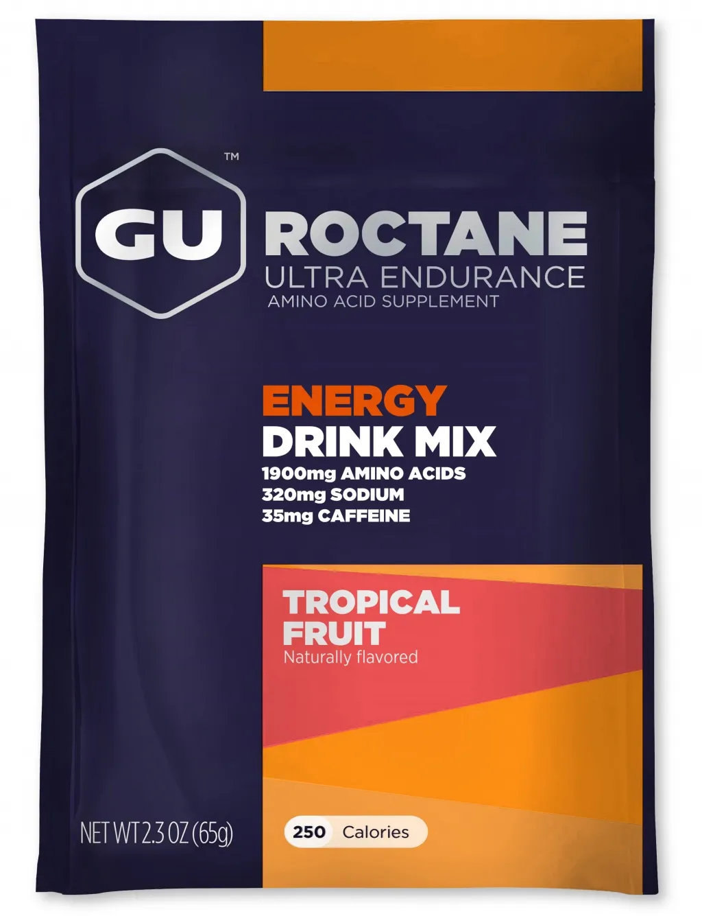 Изотоник GU Energy ROCTANE Tropical Fruit (с кофеином), 1 порция