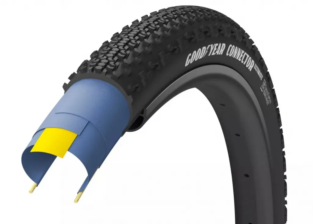 Покрышка 700x35 (35-622) GoodYear CONNECTOR tubeless complete, folding, black, 120tpi